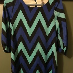 Namu 3/4 sleeve multicolored blouse